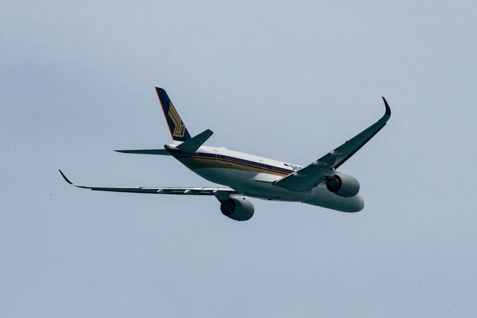Singapore Airlines aircraft in flight