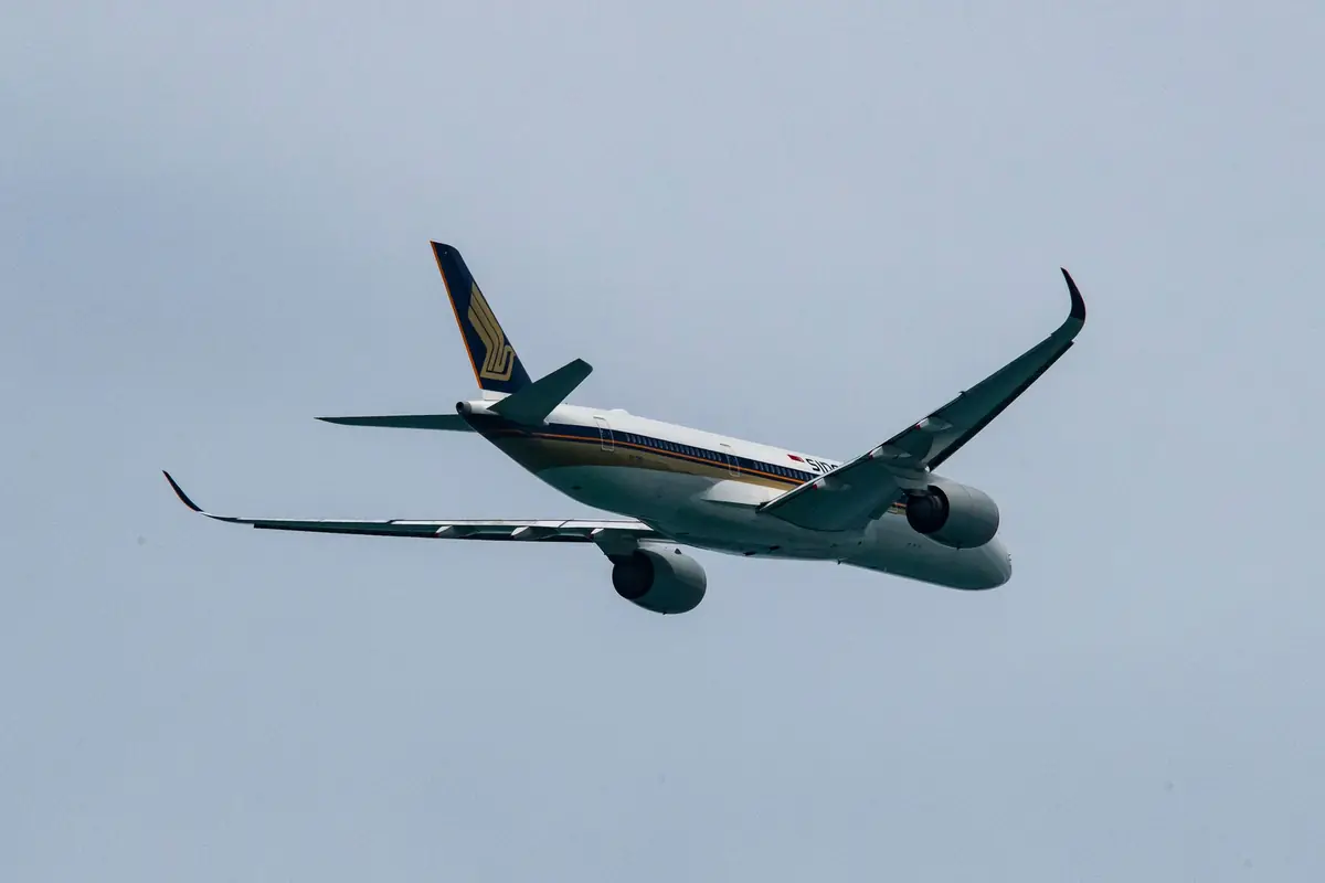 מטוס Singapore Airlines בטיסה
